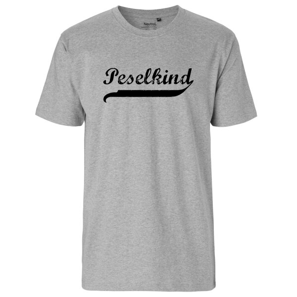 Peselkind Vintage Herren T-Shirt L Sport Grey