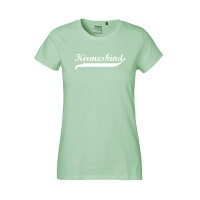 Kirmeskind Vintage Damen T-Shirt L Dusty Mint