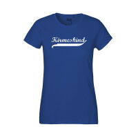 Kirmeskind Vintage Damen T-Shirt L Royal