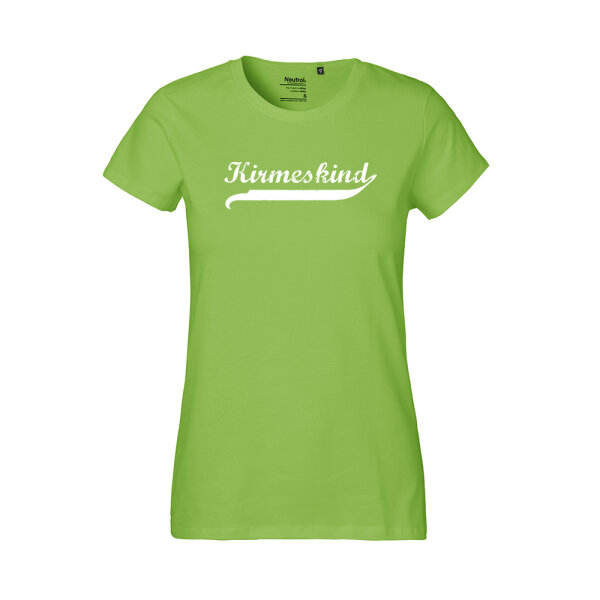 Kirmeskind Vintage Damen T-Shirt M Lime