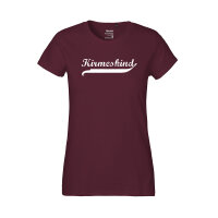 Kirmeskind Vintage Damen T-Shirt XL Bordeaux