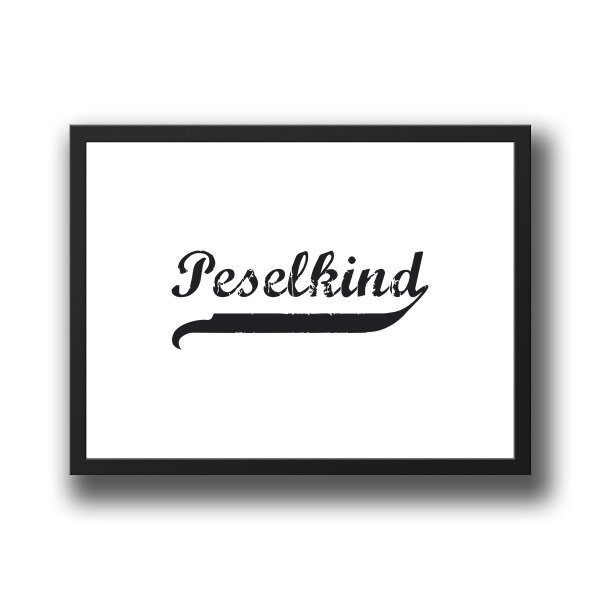 Peselkind Vintage Poster A4 210 x 297mm