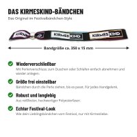 Kirmeskind Armband wiederverschließbar mit Perlenverschluß