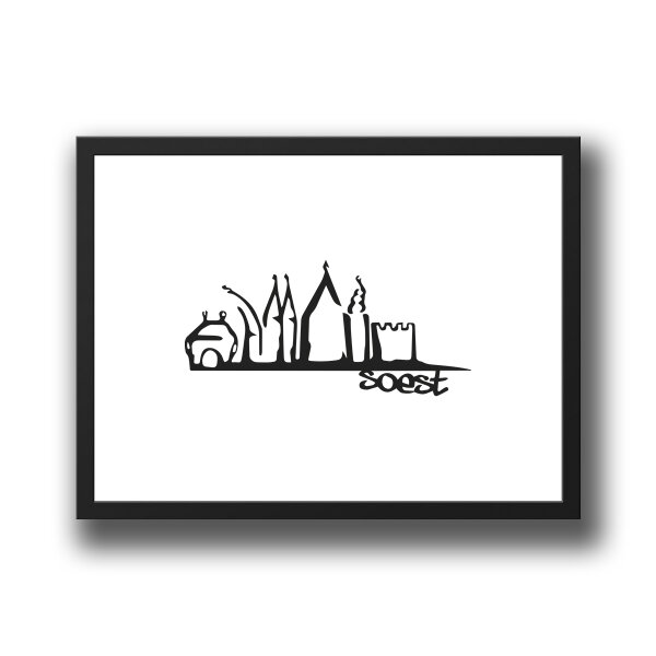 Soest Skyline Poster A3 297 x 420mm