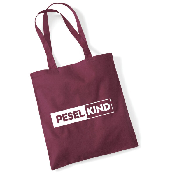 Peselkind Modern Jutebeutel Burgundy
