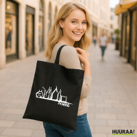 Soest Skyline Jutebeutel Black