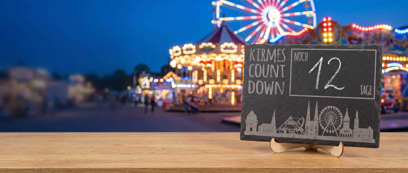 Kirmescountdown vor Kirmeslichtern