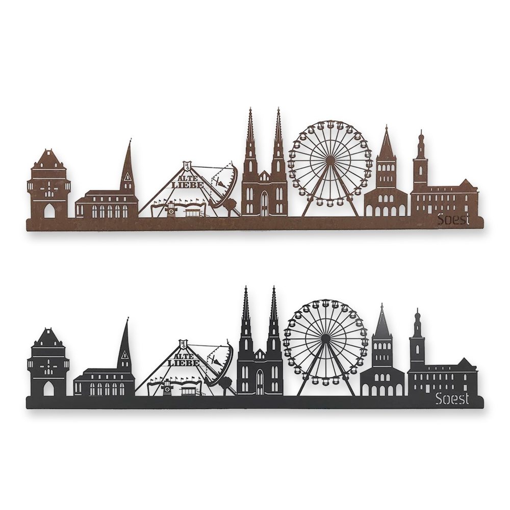 Soest Skyline Kirmesversion rostig und schwarz